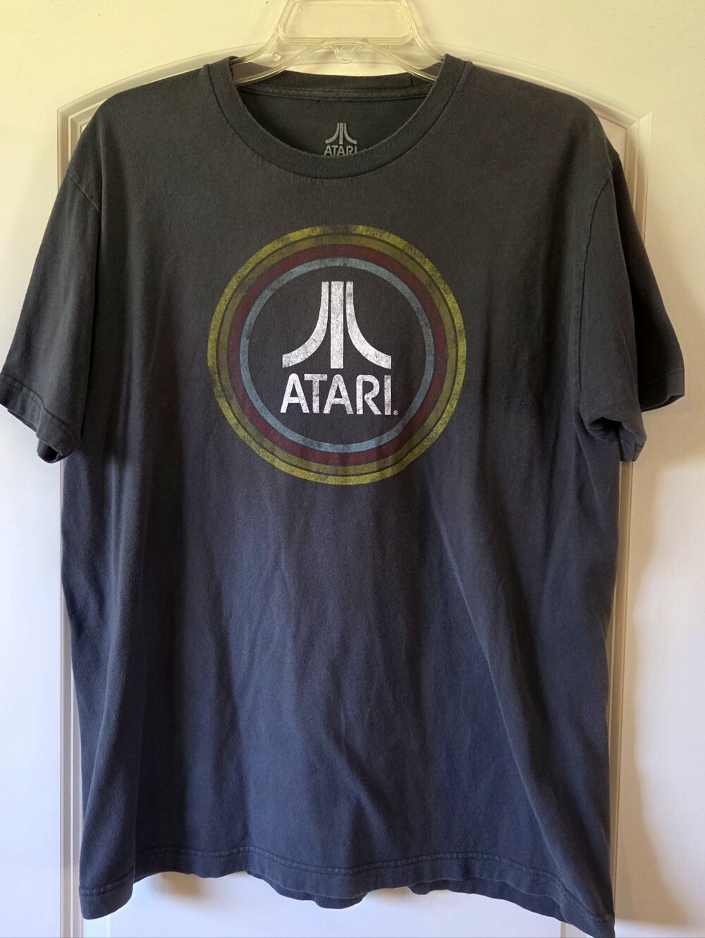 Atari Graphic T-Shirt in Charcoal with Retro Logo